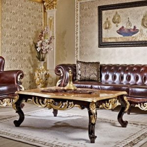 Turkey Classic Furniture - Luxury Furniture ModelsApolyon Leather Sofa Set