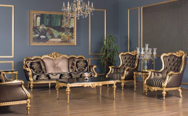 Turkey Classic Furniture - Luxury Furniture ModelsBegonya Classic Living Room Set