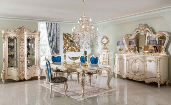 Turkey Classic Furniture - Luxury Furniture ModelsBergamo Sedef Dining Room Set