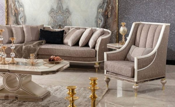 Turkey Classic Furniture - Luxury Furniture ModelsBeta Safir Art Deco Sofa Set