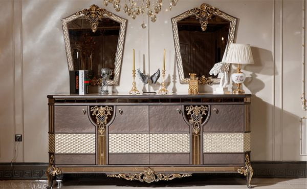 Turkey Classic Furniture - Luxury Furniture ModelsBlack Rose Classic Dining Room Set