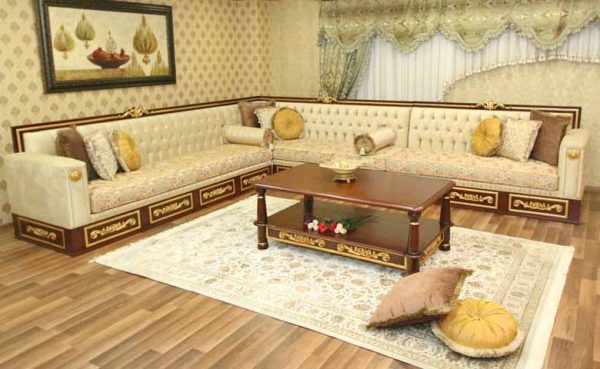 Turkey Classic Furniture - Luxury Furniture ModelsDoha Classic Corner Sofa Set