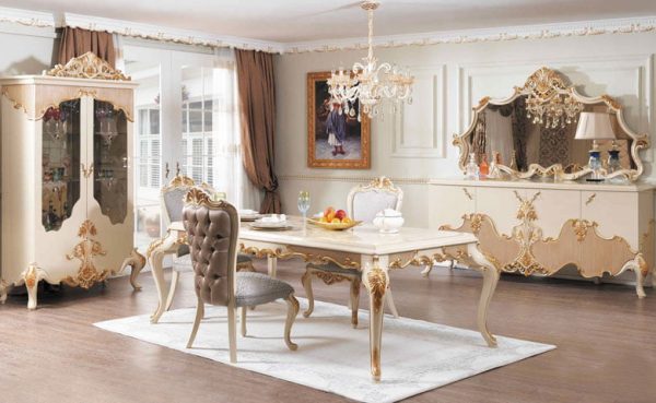 Turkey Classic Furniture - Luxury Furniture ModelsEfsun Classic Dining Room Set