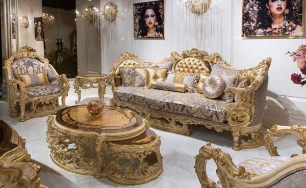 Turkey Classic Furniture - Luxury Furniture ModelsEkselans Classic Sofa Set