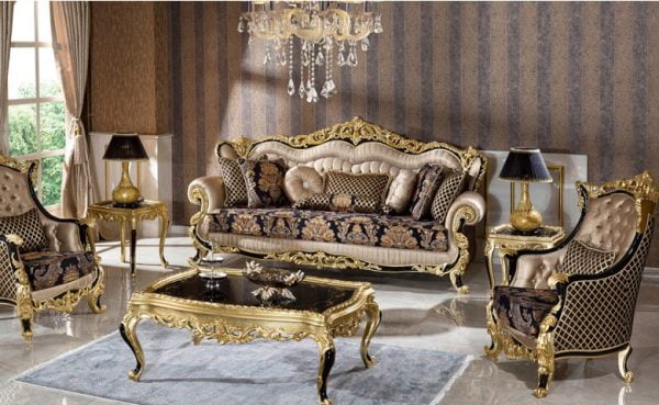 Turkey Classic Furniture - Luxury Furniture ModelsFenomen Black Sofa Set