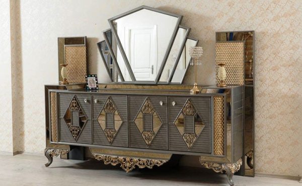 Turkey Classic Furniture - Luxury Furniture ModelsGüneş Art Deco Dining Room Set