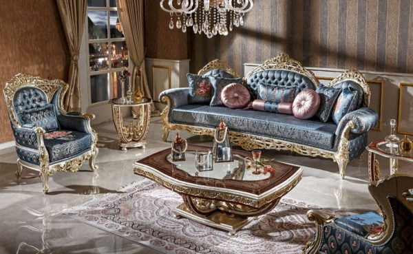 Turkey Classic Furniture - Luxury Furniture ModelsHarmes Classic Sofa Set