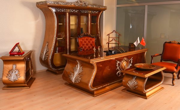 Turkey Classic Furniture - Luxury Furniture ModelsKapaletti Classic Office Set