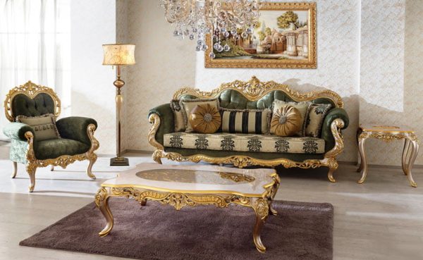 Turkey Classic Furniture - Luxury Furniture ModelsKarizma Classic Living Room Set