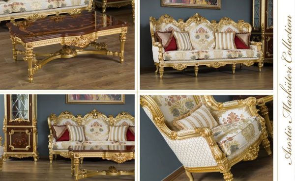 Turkey Classic Furniture - Luxury Furniture ModelsKarmen Marküteri Classic Sofa Set