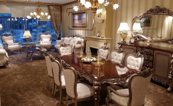 Turkey Classic Furniture - Luxury Furniture ModelsLatte Classic Dining Room Set