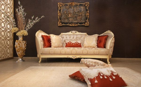Turkey Classic Furniture - Luxury Furniture ModelsLeydi Classic Living Room Set