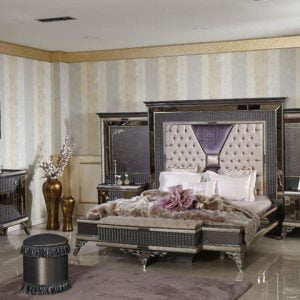 Turkey Classic Furniture - Luxury Furniture ModelsLidya Art Deco Classic Bedroom Set