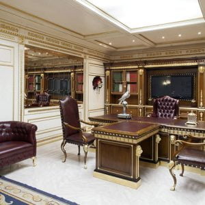 Turkey Classic Furniture - Luxury Furniture ModelsLion Classic Office Furniture Set