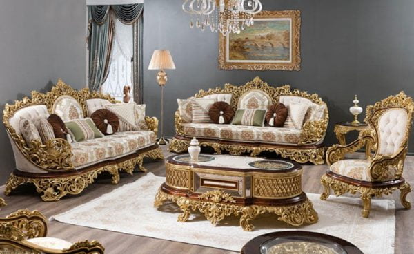Turkey Classic Furniture - Luxury Furniture ModelsLotus Classic Sofa Set