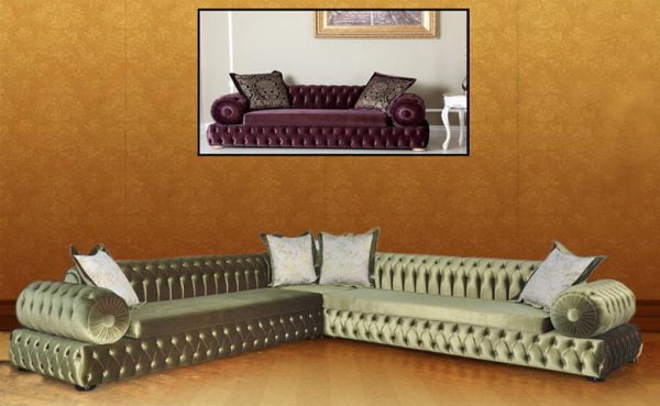Turkey Classic Furniture - Luxury Furniture ModelsMalta Classic Corner Sofa