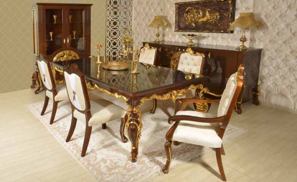 Turkey Classic Furniture - Luxury Furniture ModelsMarbella Classic Dining Room Set