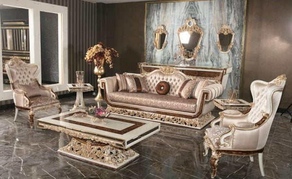 Turkey Classic Furniture - Luxury Furniture ModelsMarin İnci Classic Sofa Set