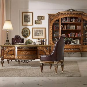Turkey Classic Furniture - Luxury Furniture ModelsMarkuteri Classic Office Furniture Set