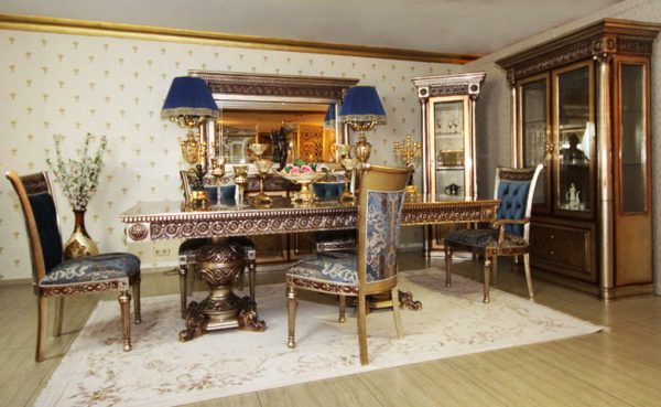 Turkey Classic Furniture - Luxury Furniture ModelsNew Bianca Classic Dining Room Set