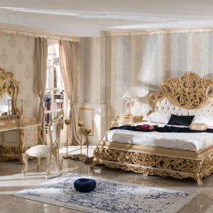 Turkey Classic Furniture - Luxury Furniture ModelsOlimpos Gold Classic Bedroom Set