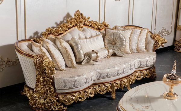 Turkey Classic Furniture - Luxury Furniture ModelsPayitaht Gold Classic Sofa Set