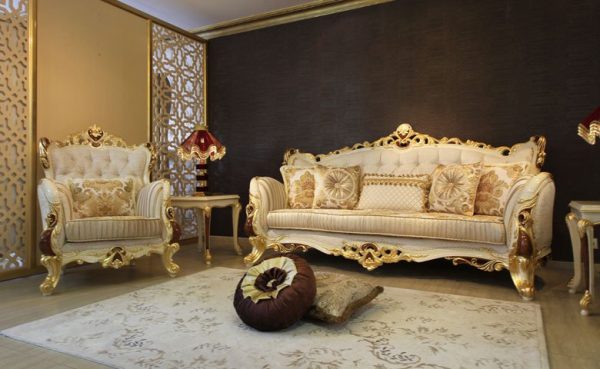 Turkey Classic Furniture - Luxury Furniture ModelsPerla Classic Sofa Set