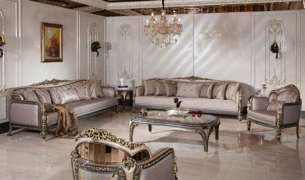Turkey Classic Furniture - Luxury Furniture ModelsŞaheste Classic Sofa Set