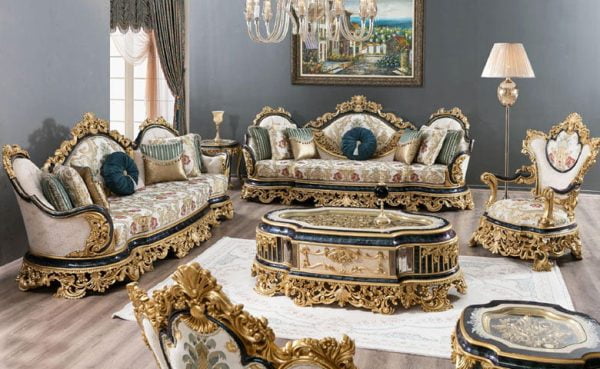 Turkey Classic Furniture - Luxury Furniture ModelsSantos Classic Sofa Set