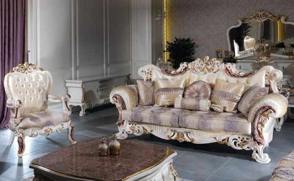 Turkey Classic Furniture - Luxury Furniture ModelsTahran Classic Sofa Set
