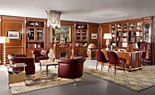 Turkey Classic Furniture - Luxury Furniture ModelsVenice Classic Office Furniture Set
