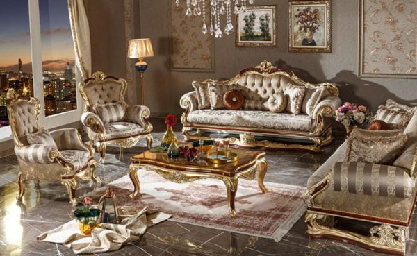 Turkey Classic Furniture - Luxury Furniture ModelsVento Classic Sofa Set