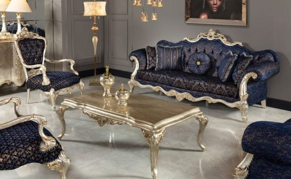 Turkey Classic Furniture - Luxury Furniture ModelsZelve Classic Living Room Set