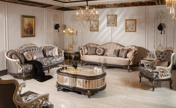 Turkey Classic Furniture - Luxury Furniture ModelsBatur Classic and Luxury Sofa Set